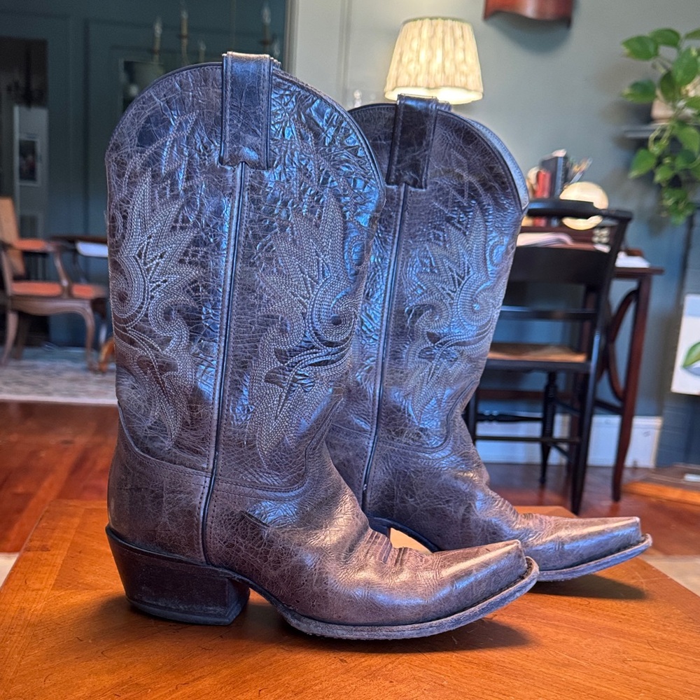 Brown Leather Heeled Boots